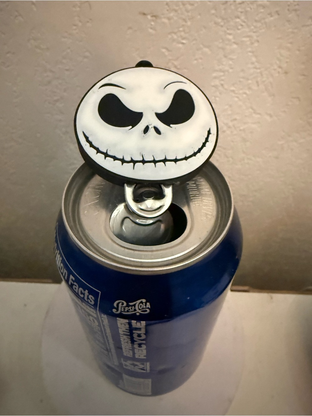 Jack Skellington Pop Socket Bottle Opener - Black and White
